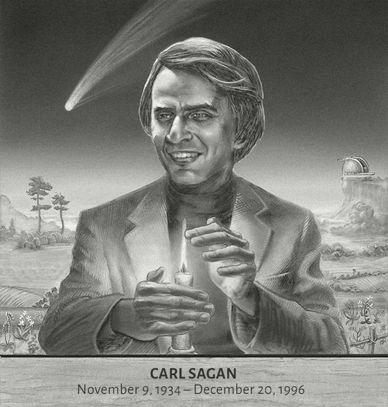 Carl Sagan (by Pat Linse, with W. Bull)