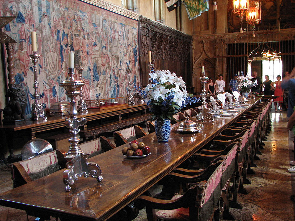 hearst castle dining room