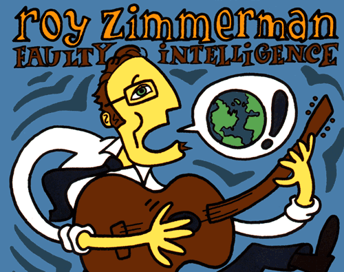Zimmerman’s “Faulty Intelligence” CD (cover detail)