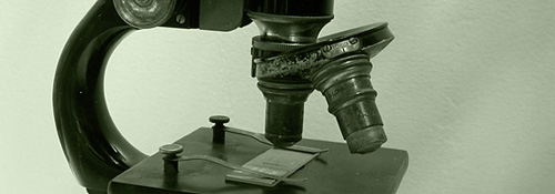image of antique microscope