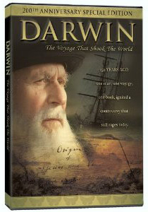 DVD cover from Darwin: The Voyage that Shook the World, copyright © 2009 Con Dios Entertainment Pty Ltd and Fathom Media. All rights reserved.