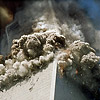 WTC south tower collapsing