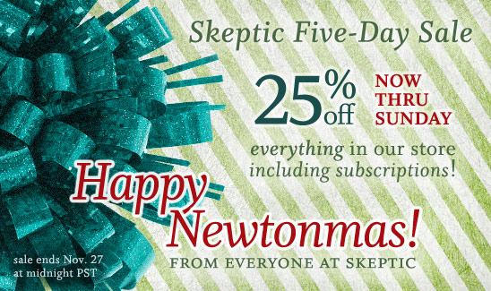 Skeptic 5-day sale on now thru November 27, 2011 (PST)
