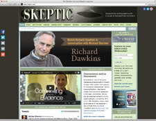 Skeptic.com homepage screenshot