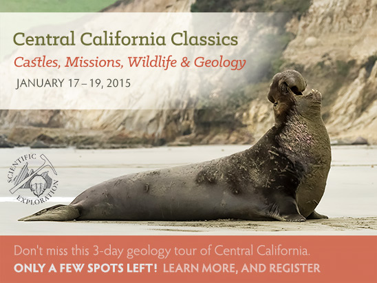 Join us in January for a geology tour of Central California.