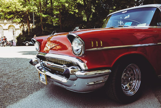 old red Chevy