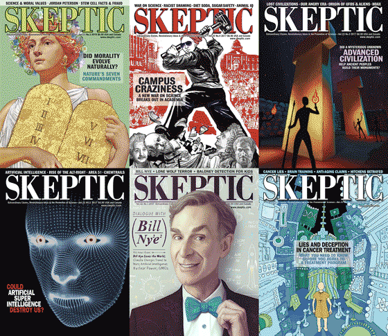 Save 25% on Skeptic magazine print subscriptions and back issues