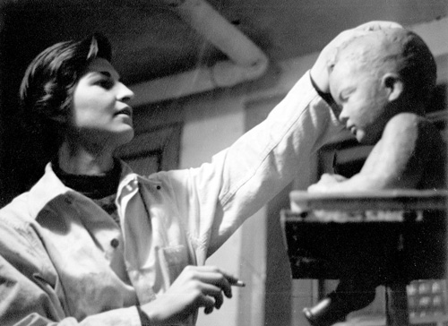 Figure 4: Sculptor Franc Epping working