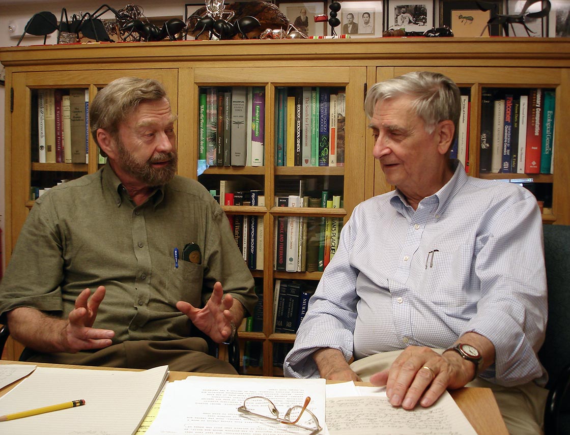 Bert Holldobler (left) and Edwrad O. Wilson (right)