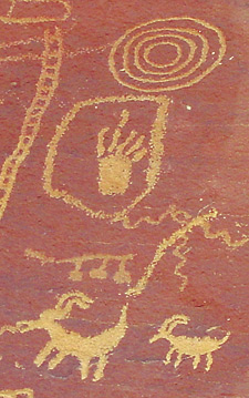 Petroglyph detail