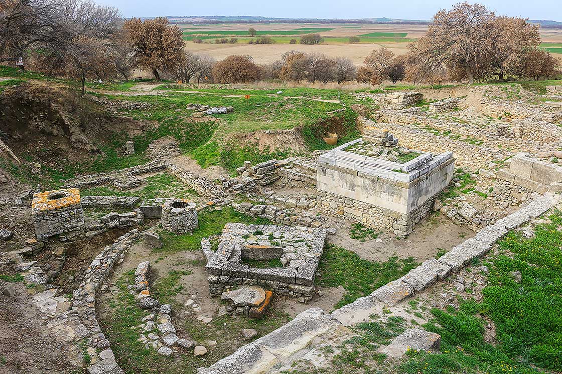 The ruins of the legendary ancient city of Troy, Turkey
