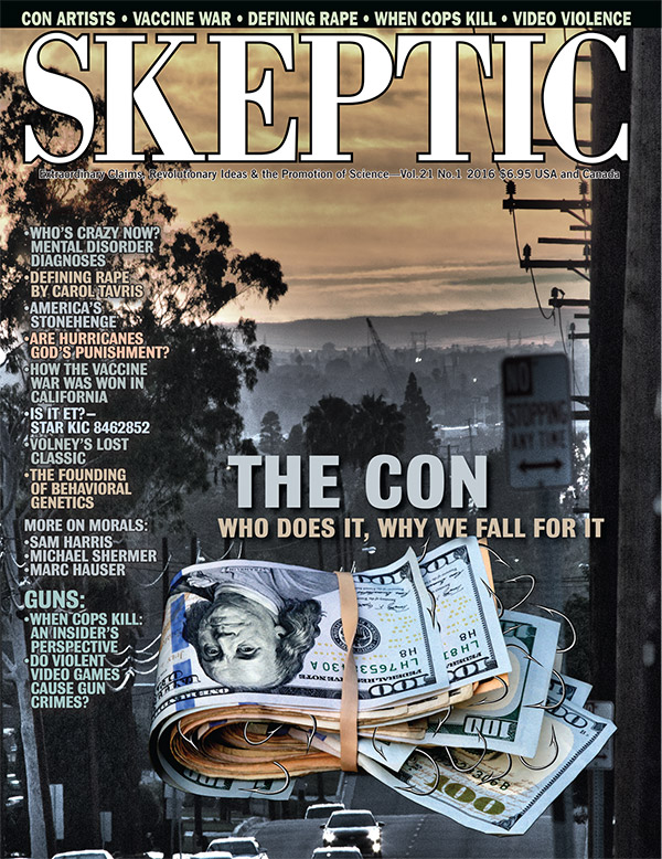 Skeptic magazine issue 21.1 (cover)