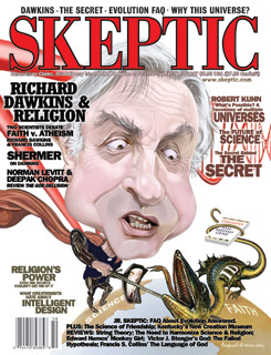 Skeptic magazine vol. 13 no. 2 (detail of cover)