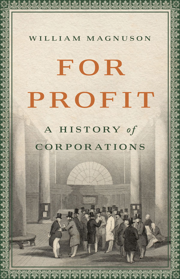 For Profit: A History of Corporations (book cover)