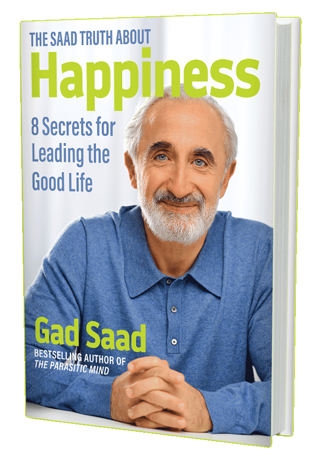The Saad Truth About Happiness (book cover)