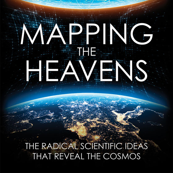 Mapping the Heavens: The Radical Scientific Ideas That Reveal The Cosmos (cover detail of book by Dr. Priyamvada Natarajan)